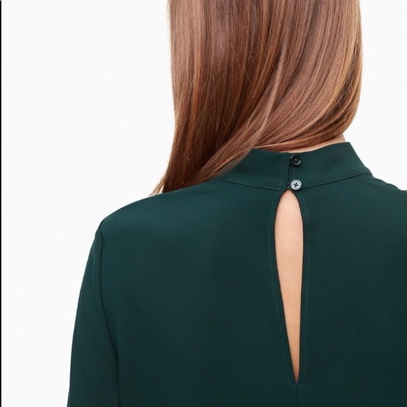 ARITZIA BABATON Granados Blouse - Forest Green - Picture 5 of 9